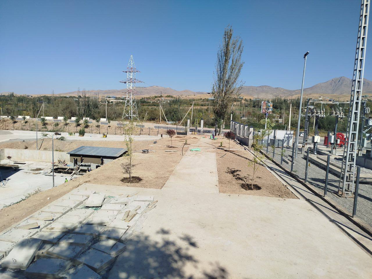 Switchyard outlook and finished site approach